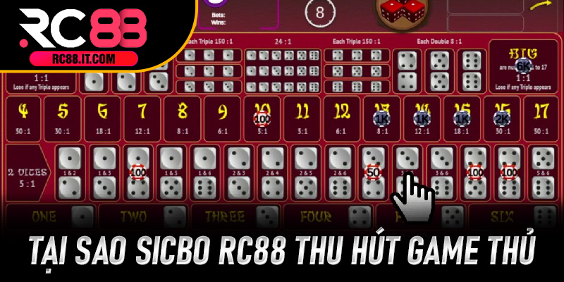 Tại sao Sicbo RC88 thu hút game thủ